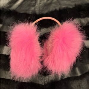 XL Faux Fur Pink Earmuffs - Stylish Winter Ear Warmers